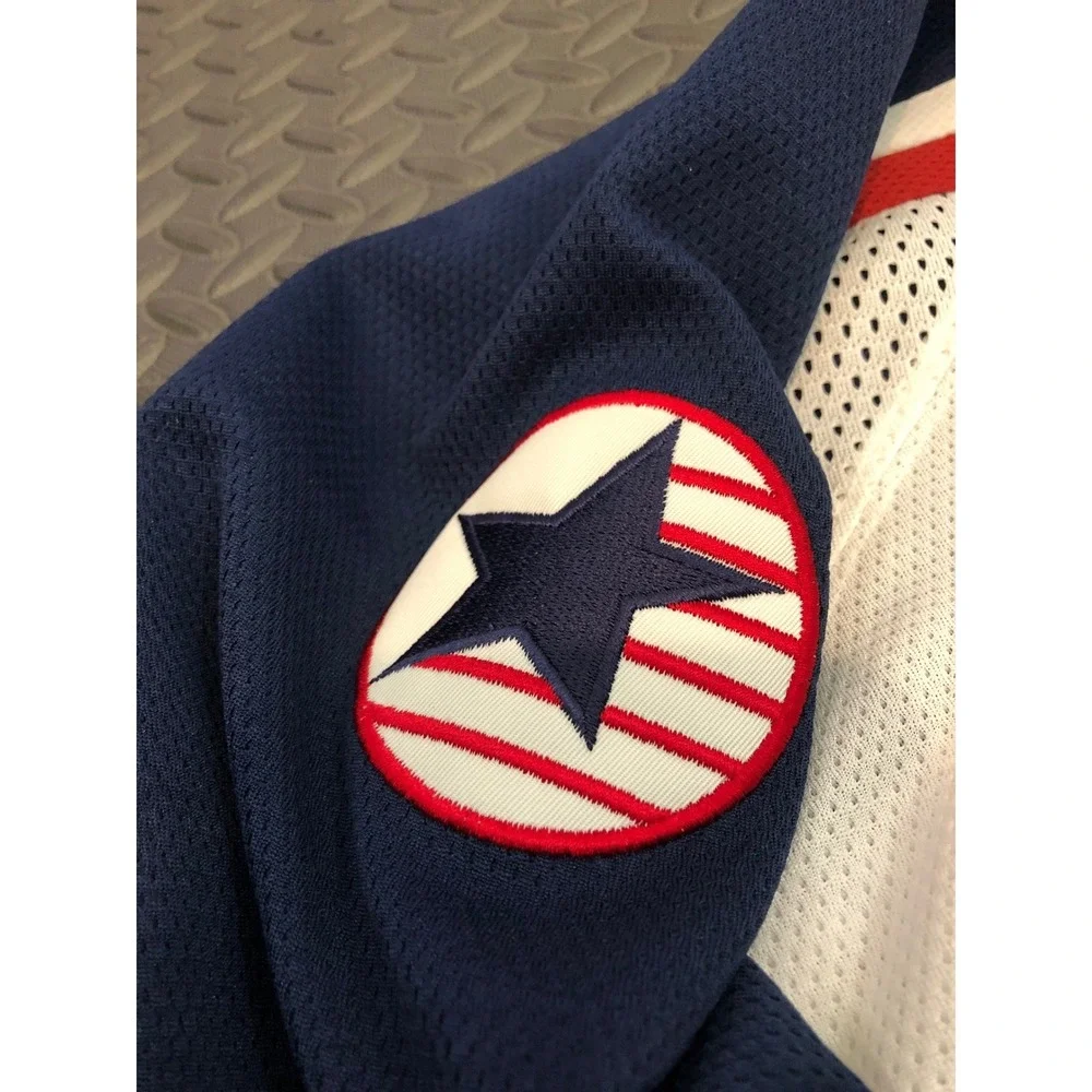Nike Team USA Authentic White Red Blue 2002 Olympic Hockey Jersey Size XL